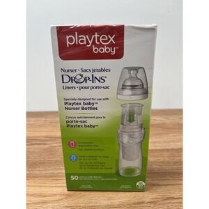 Playtex Baby 8 oz Drop-Ins Liners 50 Count for Playtex Baby Nurser Bottles NEW